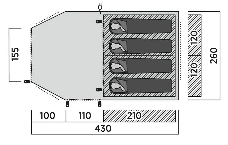 Easy Camp Hamra 4 Tent 2025 8 Easy Camp Hamra 4 Tent 2025 - Image 6