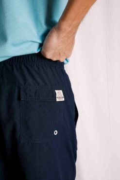 Banning Recycled Polyester Swim Shorts Navy -Everyday Luxe 105669