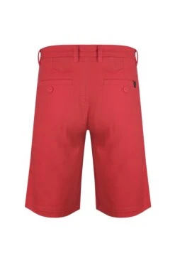Rayburn Cotton Flat Front Shorts Radical Red -Everyday Luxe 105733