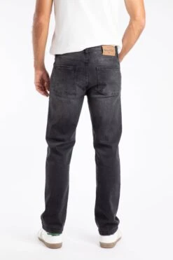 Eddie Straight Leg Denim Jeans Washed Black -Everyday Luxe 111454