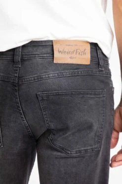 Eddie Straight Leg Denim Jeans Washed Black -Everyday Luxe 111455