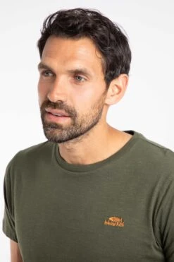 Fished Branded T-Shirt Fir Green -Everyday Luxe 111587