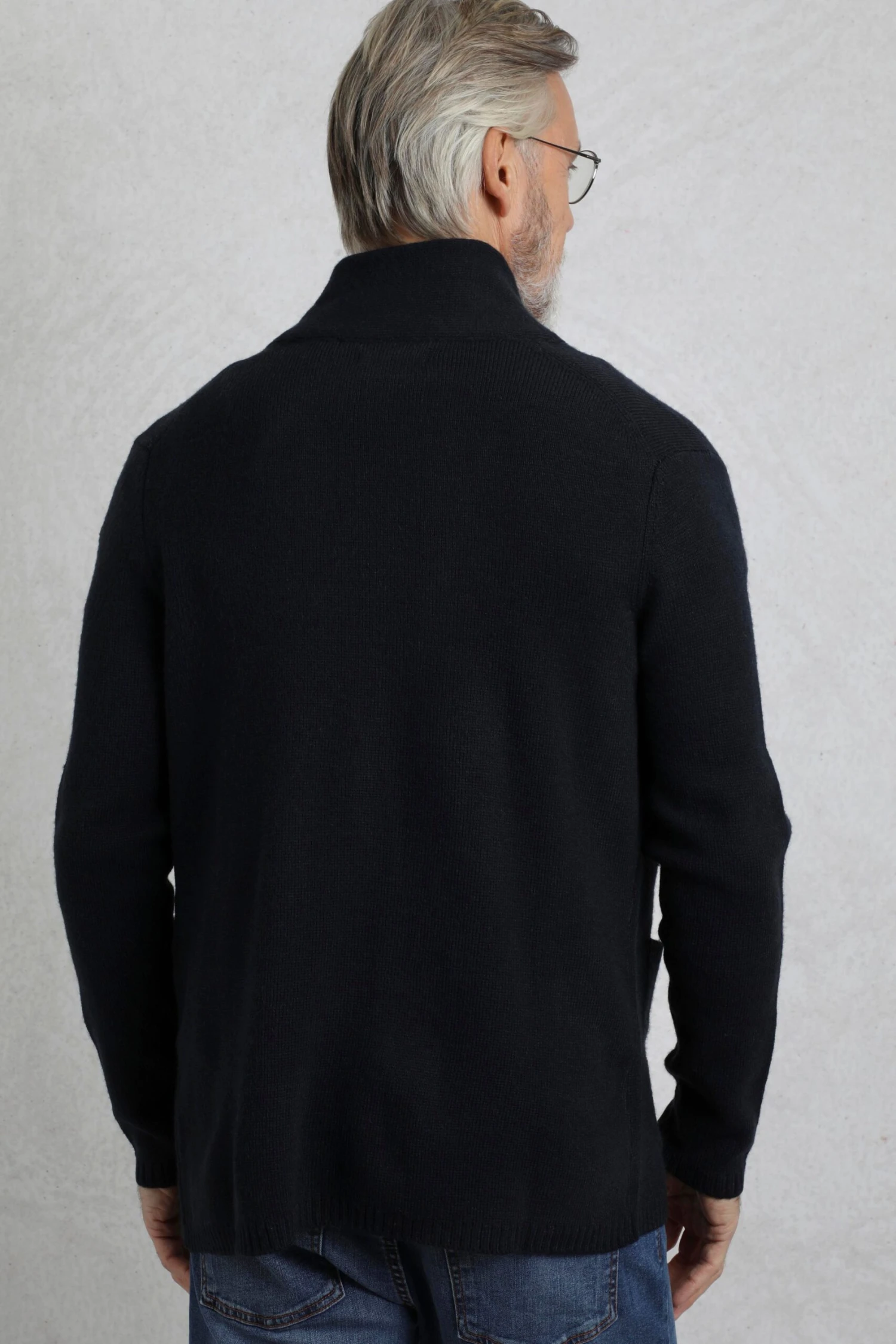 Brad Knitted Cardigan Midnight 5 Brad Knitted Cardigan Midnight - Image 3