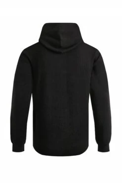 Samuel Knitted Full Zip Hooded Jumper Black -Everyday Luxe 115150