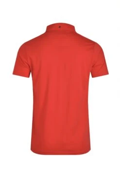 Jeremy Button Down Jersey Polo Shirt Radical Red -Everyday Luxe 115258