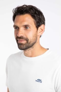 Hooked Branded T-Shirt Chalk -Everyday Luxe 115336