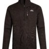 Burlock 1/4 Zip Bonded Fleece Chocolate -Everyday Luxe 115671