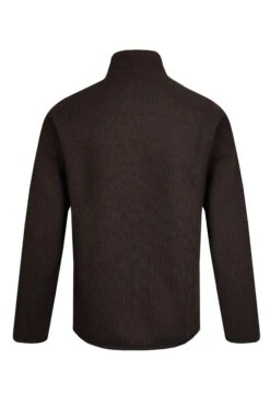 Burlock 1/4 Zip Bonded Fleece Chocolate -Everyday Luxe 115672