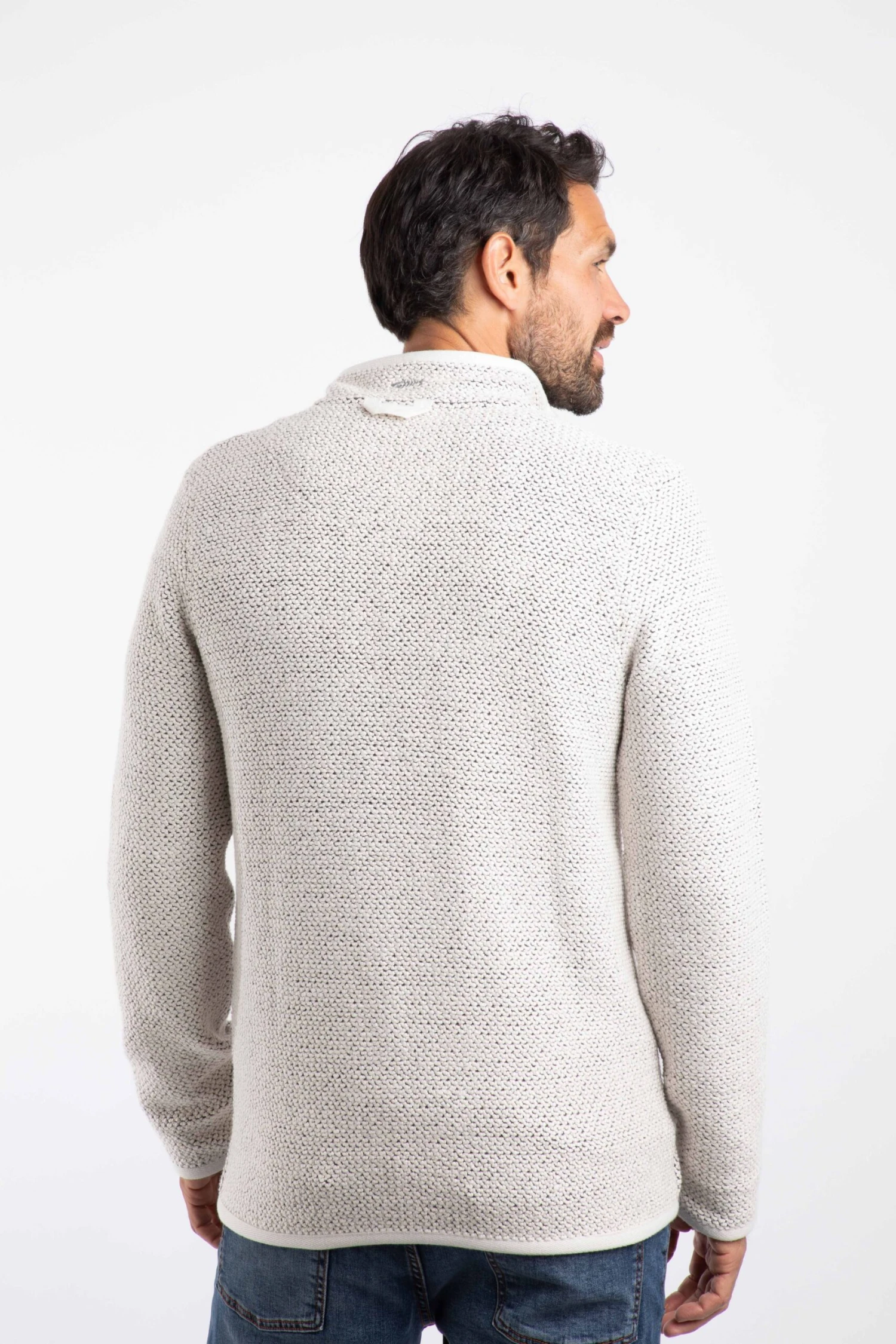 Transom Full Zip Macaroni Sweatshirt Ecru 6 Transom Full Zip Macaroni Sweatshirt Ecru - Image 4