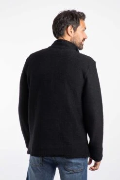 Cruiser 1/4 Zip Macaroni Sweatshirt Black -Everyday Luxe 116357