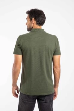 Giles Pique Polo Shirt Deep Lichen Green 11 Giles Pique Polo Shirt Deep Lichen Green -Everyday Luxe 116565