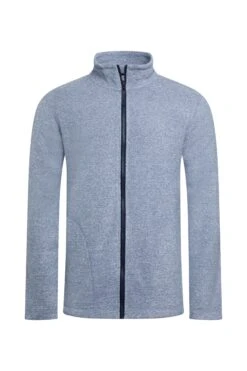 Thames Eco Full Zip Snow Marl Fleece Mid Blue -Everyday Luxe 117182
