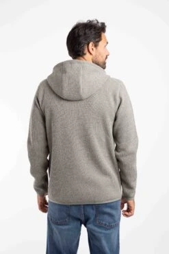 Lockie Full Zip Bonded Fleece Hoodie Limestone -Everyday Luxe 117270