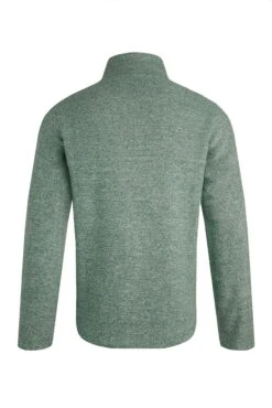 Laramie Eco 1/4 Zip Snow Marl Fleece Olive -Everyday Luxe 117935