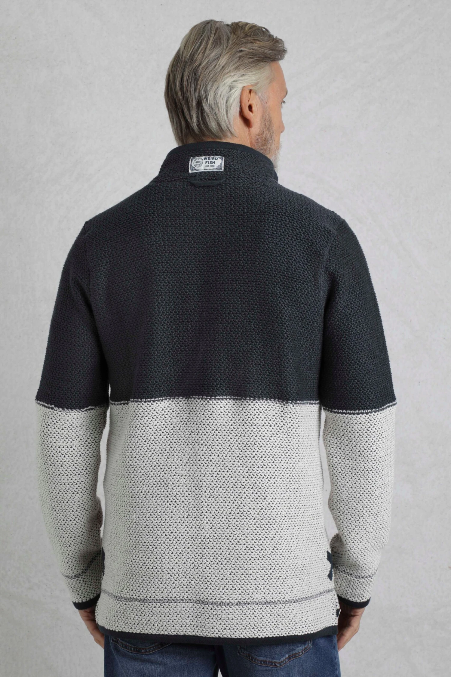 Kielder 1/4 Zip Limited Edition Macaroni Sweatshirt Dark Navy 5 Kielder 1/4 Zip Limited Edition Macaroni Sweatshirt Dark Navy - Image 3