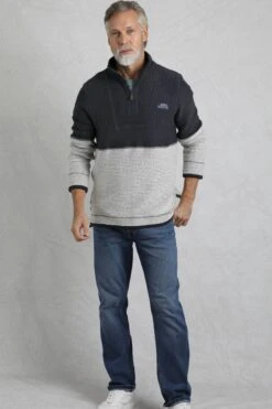 Kielder 1/4 Zip Limited Edition Macaroni Sweatshirt Dark Navy 13 Kielder 1/4 Zip Limited Edition Macaroni Sweatshirt Dark Navy -Everyday Luxe 118279