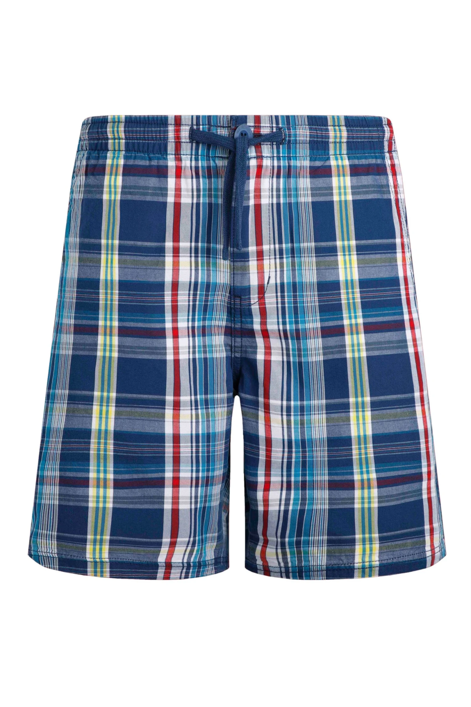Manson Madras Check Shorts Estate Blue 4 Manson Madras Check Shorts Estate Blue - Image 2