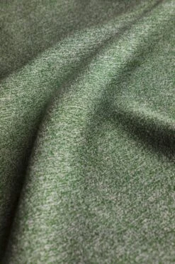 Laramie Eco 1/4 Zip Snow Marl Fleece Olive -Everyday Luxe 119499