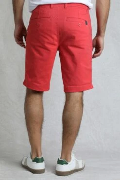 Rayburn Cotton Flat Front Shorts Radical Red -Everyday Luxe 119907