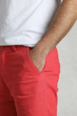 Rayburn Cotton Flat Front Shorts Radical Red -Everyday Luxe 119909