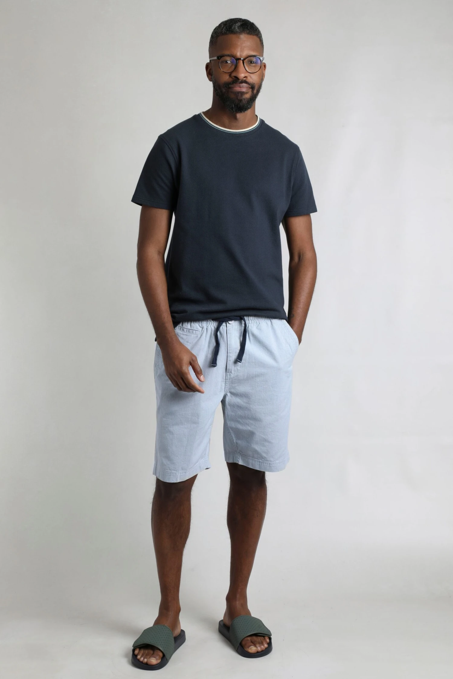 Dewey Stripe Shorts Ecru 3 Dewey Stripe Shorts Ecru