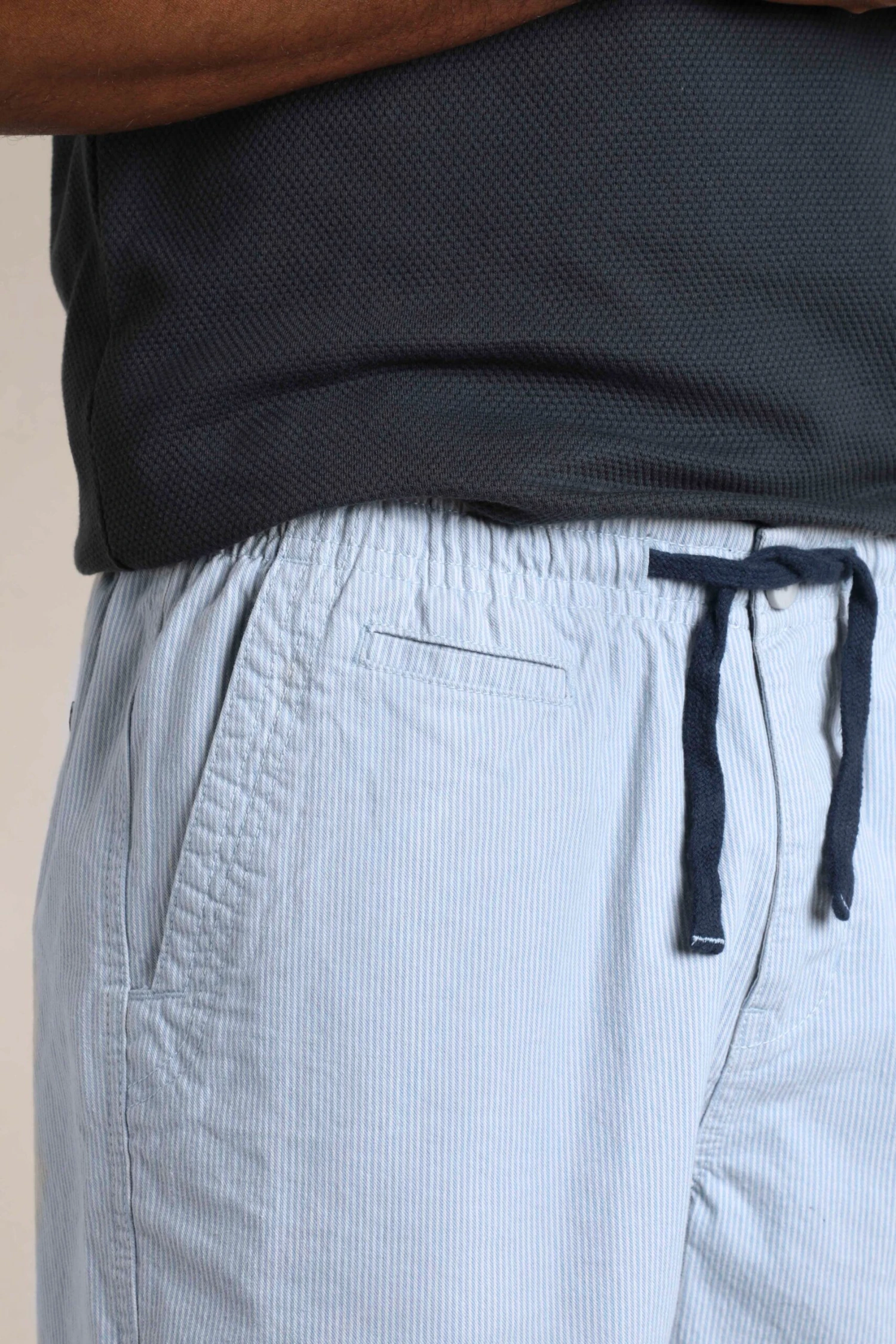 Dewey Stripe Shorts Ecru 7 Dewey Stripe Shorts Ecru - Image 5