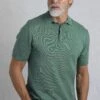 Quentin Short Sleeve Knitted Polo Ivy -Everyday Luxe 120349