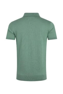 Quentin Short Sleeve Knitted Polo Ivy -Everyday Luxe 120354