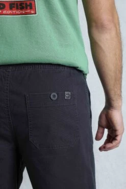 Weston Canvas Shorts Navy -Everyday Luxe 120783