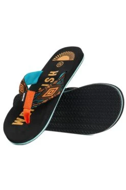 Hamdon Jacquard Flip Flop Black -Everyday Luxe 121277