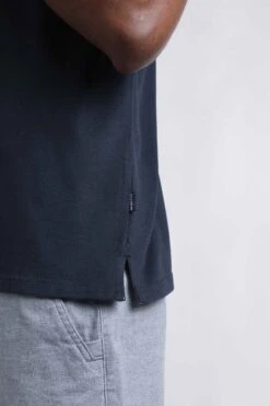 Grafton Organic Cotton Soft Jersey Shirt Navy -Everyday Luxe 121726