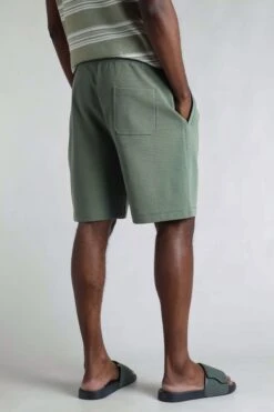 Crawford Organic Cotton Loopback Shorts Army Green 12 Crawford Organic Cotton Loopback Shorts Army Green -Everyday Luxe 121778