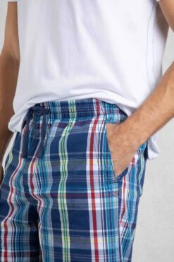 Manson Madras Check Shorts Estate Blue 13 Manson Madras Check Shorts Estate Blue -Everyday Luxe 122116