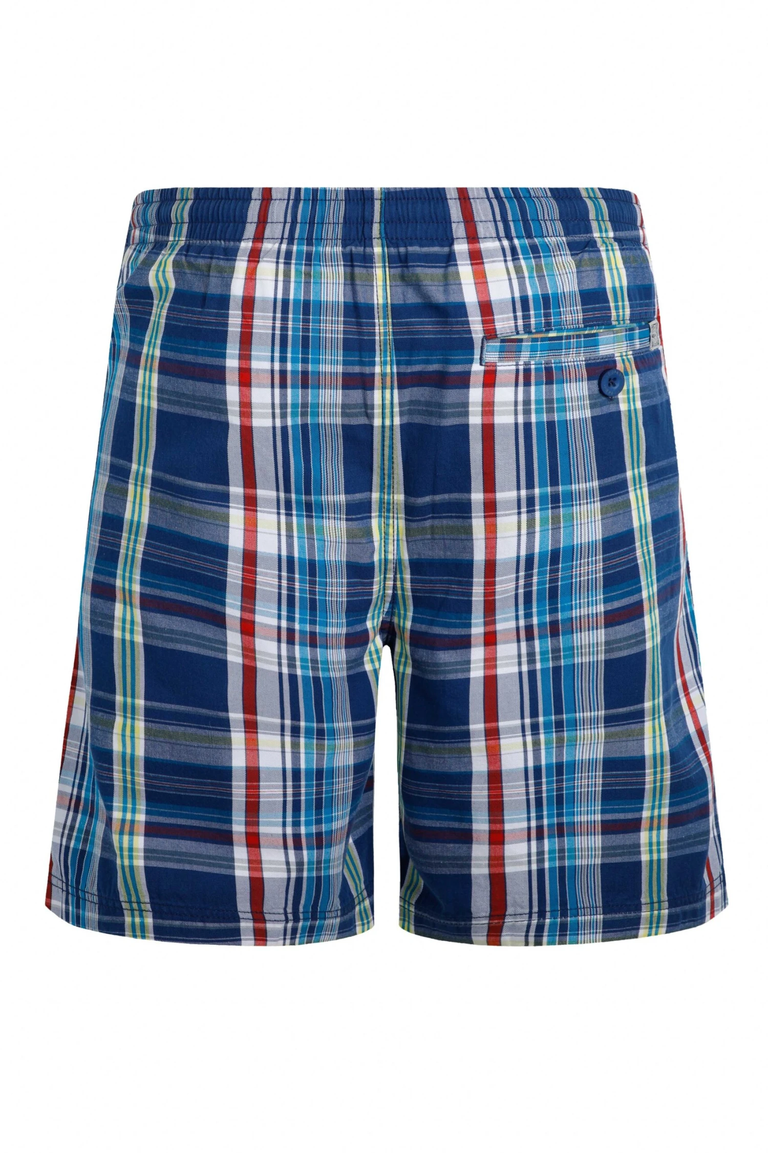 Manson Madras Check Shorts Estate Blue 8 Manson Madras Check Shorts Estate Blue - Image 6