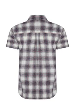 Angeles Vintage Wash Short Sleeve Check Shirt Dusty White 15 Angeles Vintage Wash Short Sleeve Check Shirt Dusty White -Everyday Luxe 122847