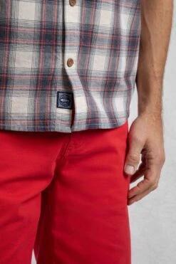 Angeles Vintage Wash Short Sleeve Check Shirt Dusty White 16 Angeles Vintage Wash Short Sleeve Check Shirt Dusty White -Everyday Luxe 122848