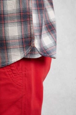 Angeles Vintage Wash Short Sleeve Check Shirt Dusty White 17 Angeles Vintage Wash Short Sleeve Check Shirt Dusty White -Everyday Luxe 122849