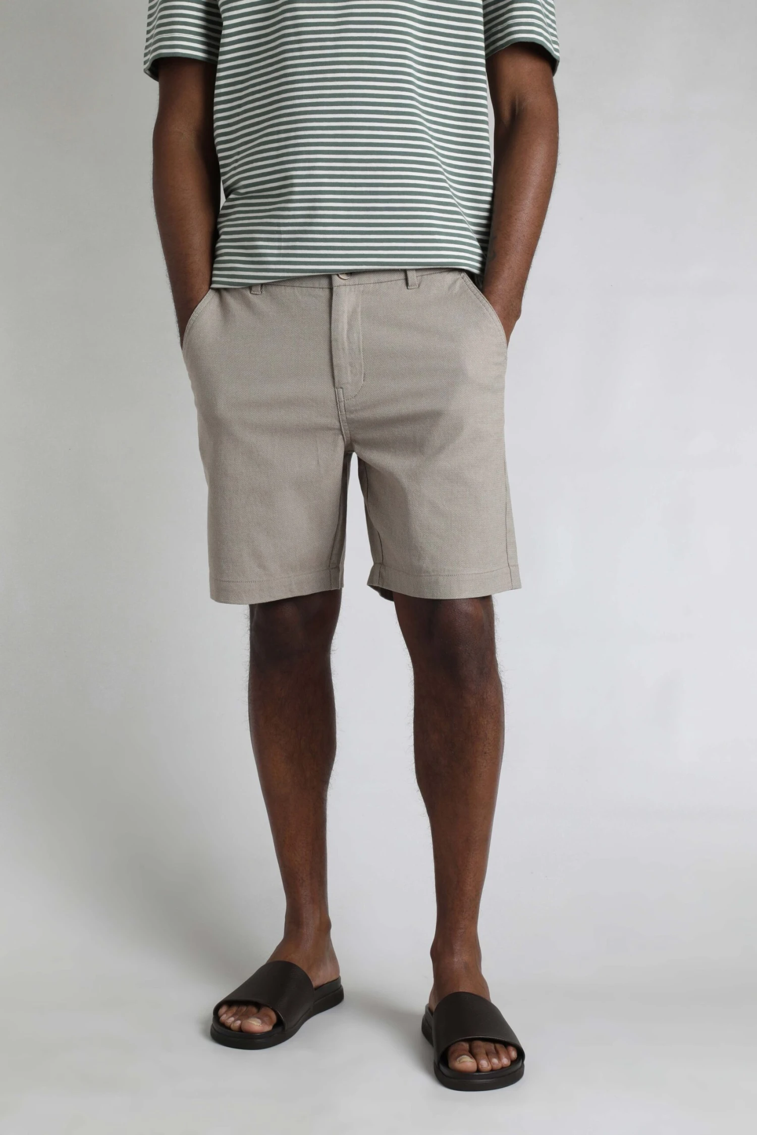 Charleston Textured Chino Shorts Stone 6 Charleston Textured Chino Shorts Stone - Image 4