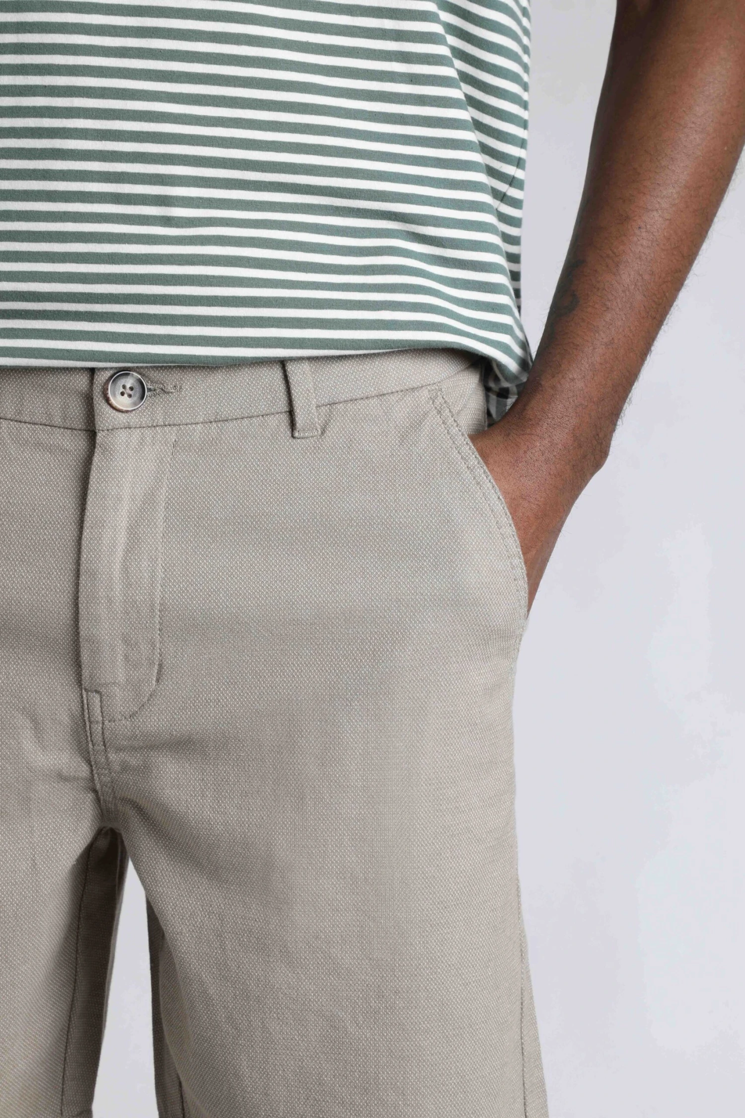 Charleston Textured Chino Shorts Stone 7 Charleston Textured Chino Shorts Stone - Image 5