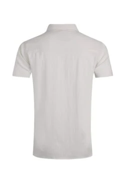 Hinton Organic Cotton And Linen Crepe Shirt Dusty White 13 Hinton Organic Cotton And Linen Crepe Shirt Dusty White -Everyday Luxe 123464