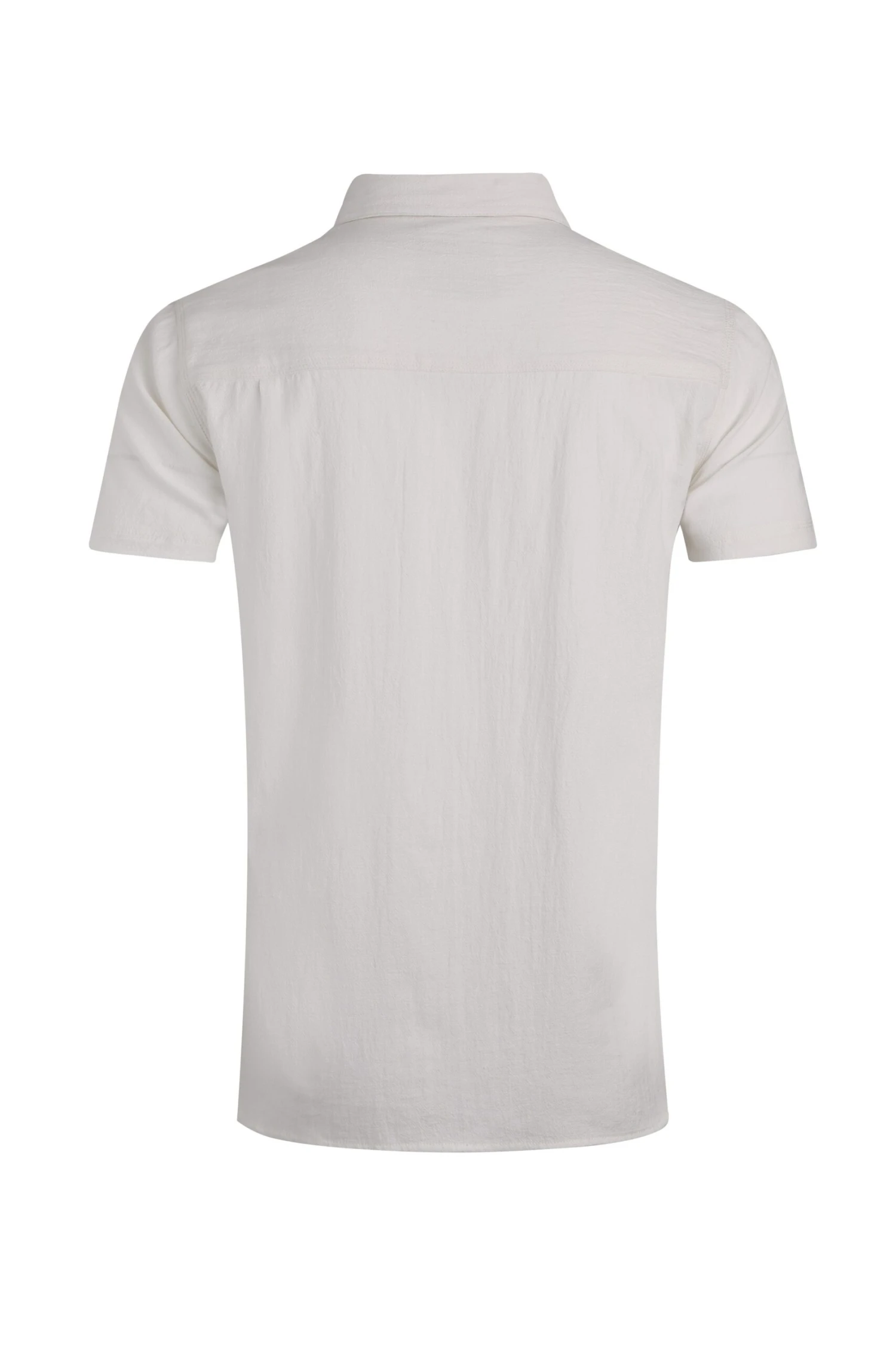 Hinton Organic Cotton And Linen Crepe Shirt Dusty White 8 Hinton Organic Cotton And Linen Crepe Shirt Dusty White - Image 6