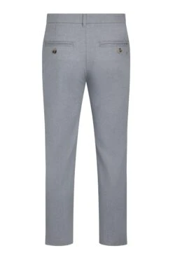 Charleigh Textured Chino Trousers Denim Blue -Everyday Luxe 123566