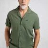 Maxwell Seersucker Shirt Army Green 2 Maxwell Seersucker Shirt Army Green -Everyday Luxe 123735