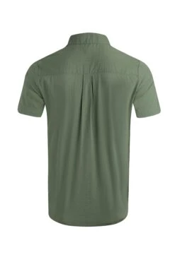 Maxwell Seersucker Shirt Army Green -Everyday Luxe 123740