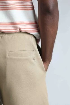 Pasco Pique Jersey Shorts Flint Stone 15 Pasco Pique Jersey Shorts Flint Stone -Everyday Luxe 123786