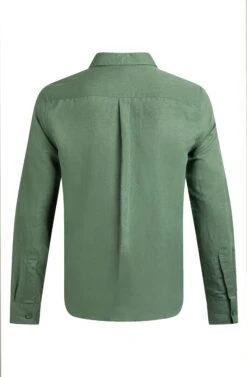 Shaun Linen Rich Long Sleeve Shirt Army Green 13 Shaun Linen Rich Long Sleeve Shirt Army Green -Everyday Luxe 123840