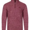 Boston Eco 1/4 Zip Grid Fleece Garnet -Everyday Luxe 123920