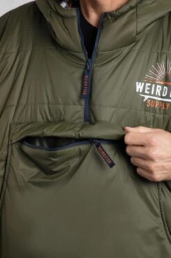 Indiana Showerproof Blanket Robe Fir Green 25 Indiana Showerproof Blanket Robe Fir Green -Everyday Luxe 123956