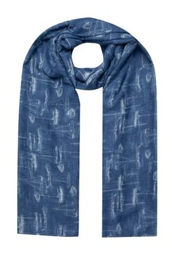 Kiera Recycled Polyester Sarong Scarf Ensign Blue -Everyday Luxe 123973