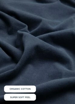 Grafton Organic Cotton Soft Jersey Shirt Navy -Everyday Luxe 124052